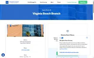 Atlantic Coast Mortgage of Virginia Beach website
