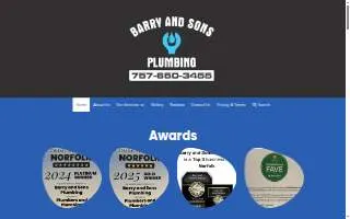Barry and Sons Plumbing of Virginia Beach website