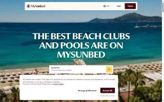 Beach Spa & Massage website