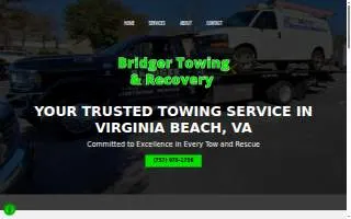 Bridger Towing & Recovery website