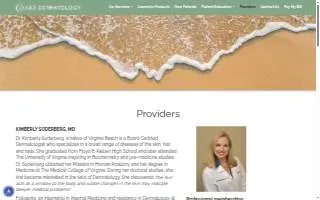 Coastal Dermatology of Virginia Beach website