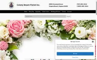 Colony Beach Florist Inc website