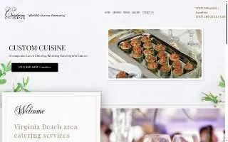 Custom Cuisine website