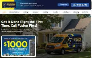Fusion Home Services website
