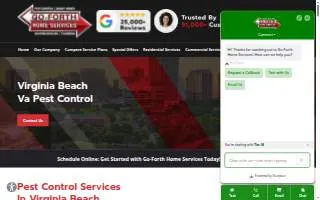 Go-Forth Pest Control of Virginia Beach website
