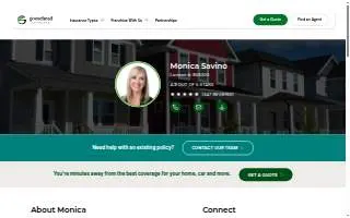 Goosehead Insurance - Monica Savino website