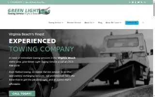 Green Light Towing Service website