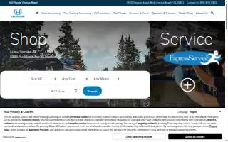 Hall Honda Virginia Beach website