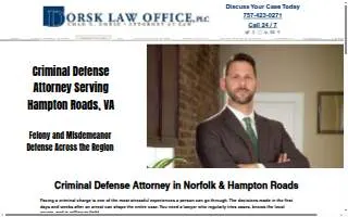 Hampton Roads Criminal Defense Lawyers website