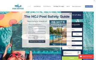 HCJ Pool Services website