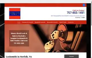 Maury Kroll Lock & Safe Service website