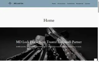 MD Lock Doc website