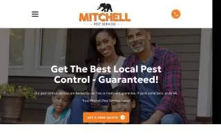 Mitchell Pest Services of Virginia Beach website