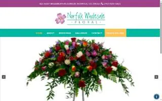 Norfolk Wholesale Floral website