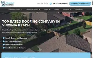 Ocean Roofing LLC website