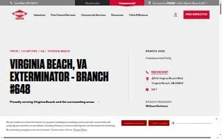 Orkin of Virginia Beach website