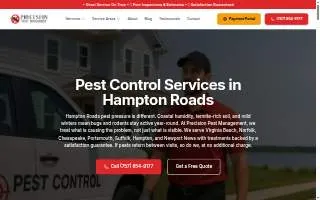 Precision Pest Management website