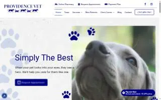 Providence Vet website