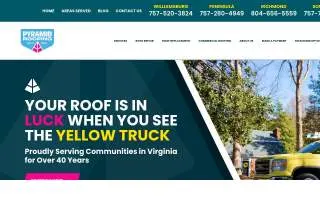 Pyramid Roofing (Southside) website