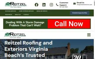 Reitzel Roofing and Exteriors website
