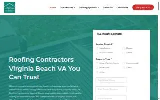 Roofing Contractors Virginia Beach website