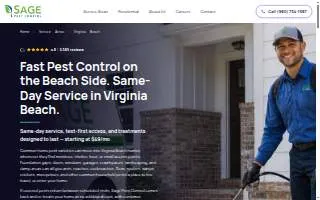 Sage Pest Control of Virginia Beach website