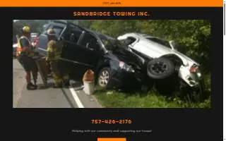 Sandbridge Towing Inc. website