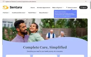 Sentara Foot & Ankle Specialists of Virginia Beach website