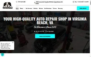 Vencam Auto Repair website