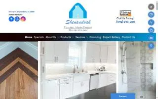 Shenandoah Flooring & Interior Designs website