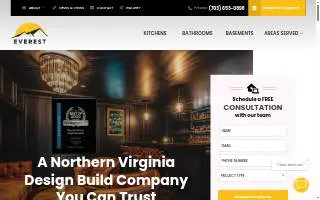 Everest Home Improvement website