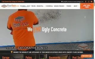 FloorTech Concrete Coatings VA website