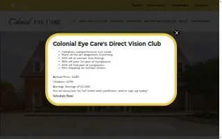Colonial Eye Care website