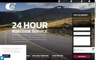 Colonial Truck and Trailer Service website