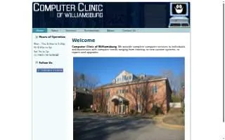 Computer Clinic of Williamsburg website
