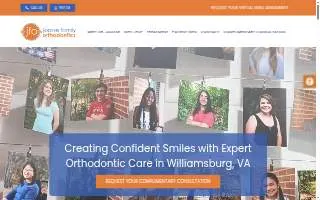 Joosse Family Orthodontics website