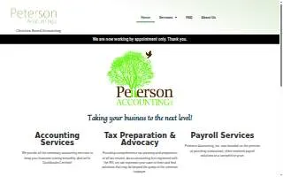 Peterson Accounting, Inc. website