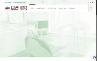 Cedar Creek Dental of Winchester website
