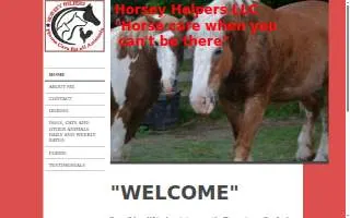 Horsey Helpers LLC website