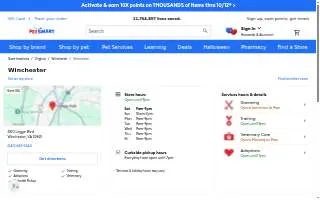 PetSmart of Winchester website