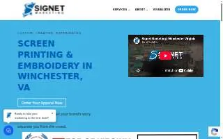 Signet Marketing website