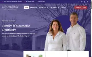 Winchester Dentistry website