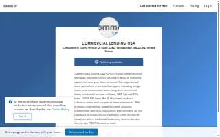 Commercial Lending USA website