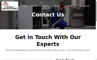 Home and Appliance Medic LLC of Woodbridge website