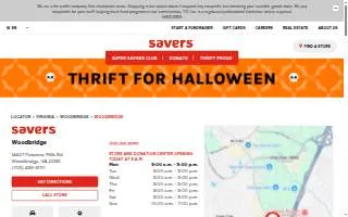 Savers of Woodbridge website