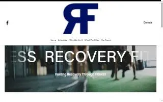 Recovery Fitness website