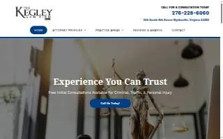 The Kegley Law Firm, PLLC website