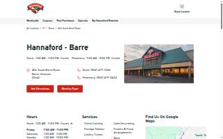 Hannaford Pharmacy