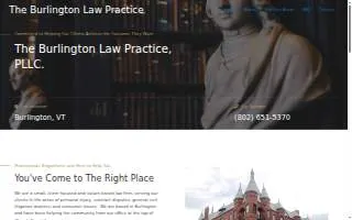 The Burlington Law Practice, PLLC website