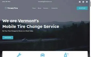 Timely Tire of Burlington website
